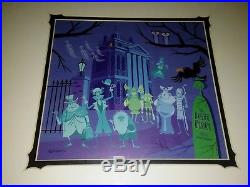 Disney Parks Walt Disney Haunted Mansion 40th Anniversary SHAG Print rare frame