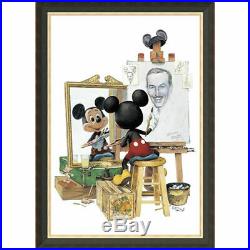 Disney Parks Walt Disney Self Portrait Framed Giclée by Charles Boyer New