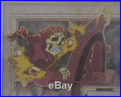 Disney Pin DLR Pirates of the Caribbean Attraction Scene 6 Pin Framed Set New