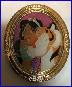 Disney Pin Walt Disney Imagineering Jasmine And Rajah Gold Frame LE 250