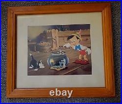 Disney Pinocchio 1940 Four Original Framed lithographs