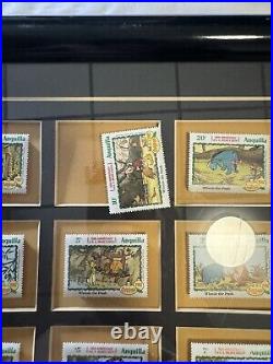 Disney Pooh and Friends Framed Stamps and Medallion Limited Edition of 2500