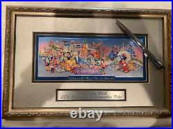 Disney Remember the Magic 25th Anniversary Commemorative Ticket/Pen RARE Framed