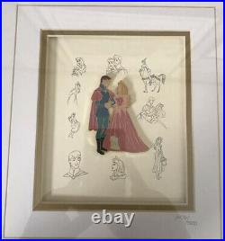 Disney Sleeping Beauty Aurora Limited Edition Pin Framed 1476/7500 Matted NEW