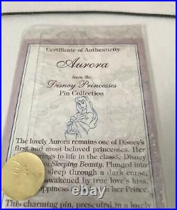 Disney Sleeping Beauty Aurora Limited Edition Pin Framed 1476/7500 Matted NEW