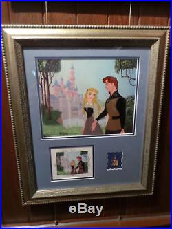 Disney Sleeping Beauty Wandering Dreams Cel Framed with Signed Card and Pin