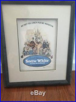 Disney Snow White 65th Anniversary Framed Pin Set