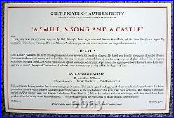 Disney Snow White A Smile, A Song And A Castle Lithograph LE Don Williams Framed