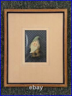 Disney Snow White Bashful Framed Original Production Cel