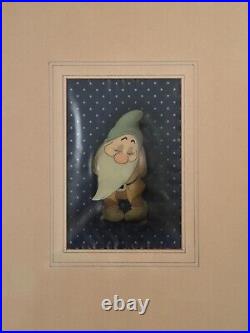 Disney Snow White Bashful Framed Original Production Cel