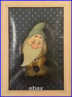 Disney Snow White Bashful Framed Original Production Cel