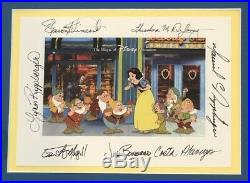 Disney Snow White Look what I got! Hand Painted Animation Cel Framed Signed Pin