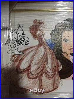 Disney Store Art Of Belle Framed Art Giclee LE 150