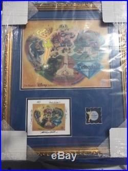 Disney Tinkerbell Diamond Celebration Cel Framed with Signed Card and Pin