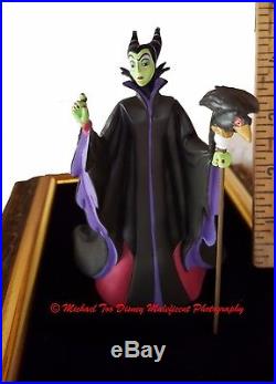 Disney Villains Event 2000 Maleficent & Diablo Figurine In Picture Frame Mib