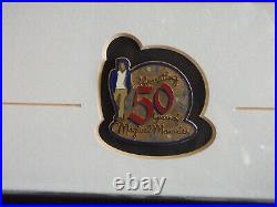 Disney Walt Photo with Pin Framed Set LE 250 50 years of Magical Memories COA