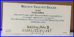 Disney Winnie the Pooh Bouncy Trouncy Tigger Animation Cell from scene 216
