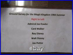 Disney World Walt Disney 1966 Survey Photo from Executive Office. Park Used