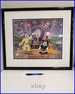 Disney Worldwide Welcome 2000 Limited Edition Framed Sericel withSealed COA
