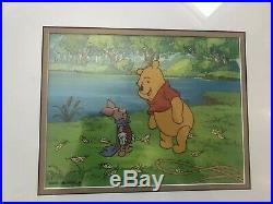 Disney's Winnie The Pooh Tv Original Production Cel-pooh And Piglet (framed)