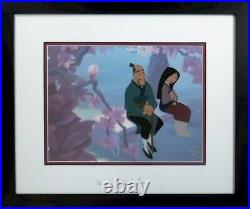 Disney sericel Mulan cel Beautiful Blossom Brand New Frame & Plexiglas