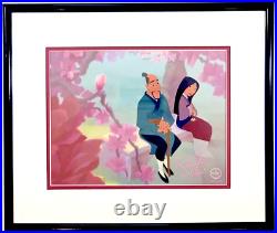 Disney sericel Mulan cel Beautiful Blossom Ming NA signed on cel 1C