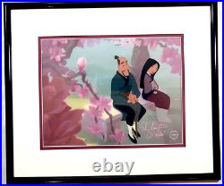 Disney sericel Mulan cel Beautiful Blossom Ming NA signed on cel 1C