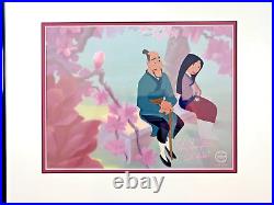 Disney sericel Mulan cel Beautiful Blossom Ming NA signed on cel 1C