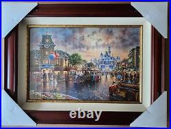 Disneyland 60th Anniversary 18x27 S/N Framed Paper Lithograph