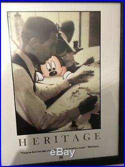 Disneyland Disney Parks Heritage Framed Print Walt Disney and Mickey Mouse 2006