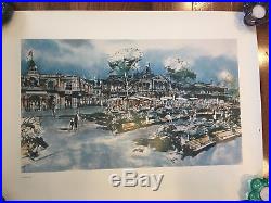 Disneyland Hotel New Orleans Square Lithograph, Never Framed