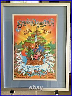 Disneyland Splash Mountain Framed Poster Print Critter Country Brer Bear Rabbit