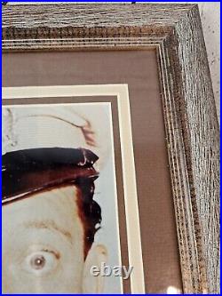 Don Knotts as Barney Fife Original Autograph Walt Disney World Co Framed Photo