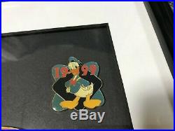 Donald Duck 65 feisty years Through The Years Framed Pin Set Walt Disney