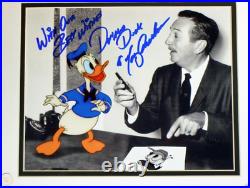 Donald Duck & Walt Disney Ink & Paint Club SIGNED Tony Anselmo Voice Wood Frame