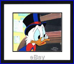 Duck Tales Scrooge McDuck 2 Walt Disney Production Cels 9x11 NEW Framed