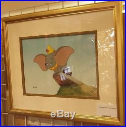 Dumbo and Crows Learning to Fly Framed Disney Limited Edition Cel Art Animation