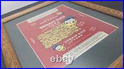 Early Donald Duck Corn Walt Disney Label/Advertisement, Collectible, Framed