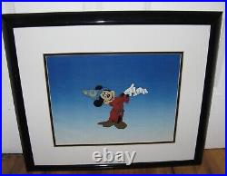 Fantasia Sericel Limited Edition 5000 Original Mickey Mouse Walt Disney Framed
