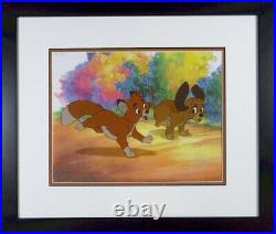 Fox Hound cel Disney Sericel COA Upgraded backgroundBrand New frame D2