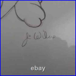 Framed Disney Hand Drawn Dopey from 2000