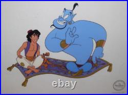 Framed Limited Edition 1992 Walt Disney Serigraph Cel Aladdin As Seen