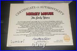 Framed Mickey Mouse Lumicel Walt Disney The Early Years Sound & Light Motion