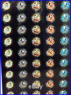 Framed Mickey Mouse Uncut Sheet 50 POGs with RARE Instant Winner POG