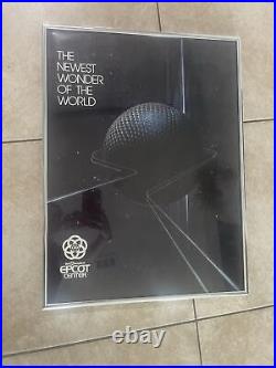 Framed Original Epcot Center 1982 Poster 24x18