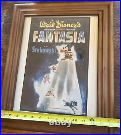 Framed Vintage Disney Fantasia Poster (1940's)