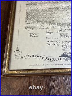 Framed Vintage Walt Disney Poster Liberty Square Declaration U. S. Fife And Drum