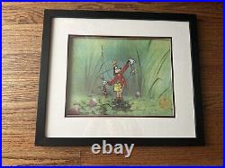 Framed Wall Art, Goofy Fishing Walt Disney Limited Edition Serigraph Cel