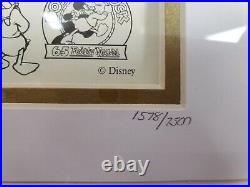 Framed Walt Disney Limited Edition Pin Set Donald Duck Model Sheets #1578/7500