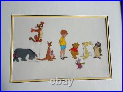 Framed Walt Disney Limited Sericel The Many Adventures Of Winnie The Pooh